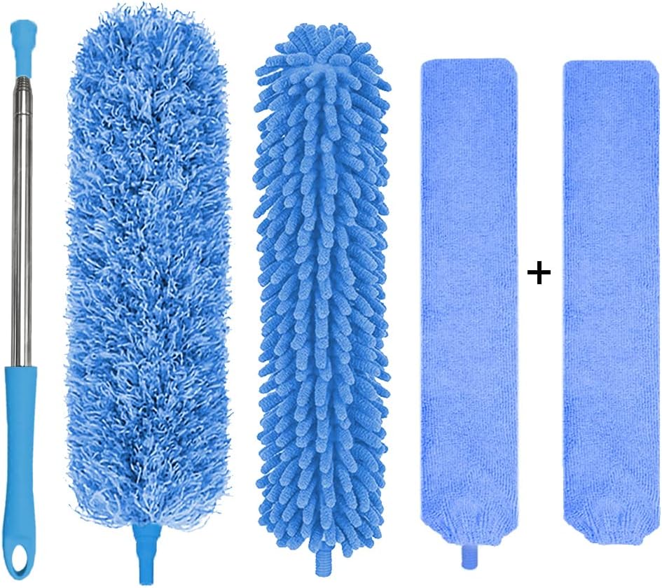 Household & Laundry Supplies 2 Microfibre Noodle Duster Soft Extendable