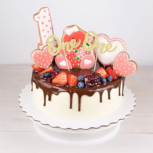 Miniatura 5 de Gyufise 24 piezas de decoración de cupcakes con purpurina dorada para primer cumpleaños, baby shower, baby shower, niños y niñas, suministros de