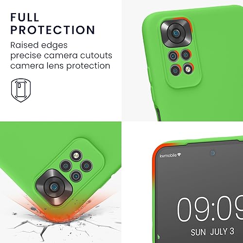 Miniatura 3 de kwmobile Funda compatible con Xiaomi Redmi Note 11  Note 11S - Funda protectora delgada de TPU con acabado mate suave - Blue Reef