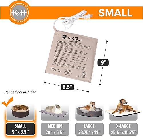 Miniatura 4 de K&H PET PRODUCTS K & H PET PRODUCTOS MET WEARD WEADER TAN PEQUEÑO 8,5 x 9 pulgadas