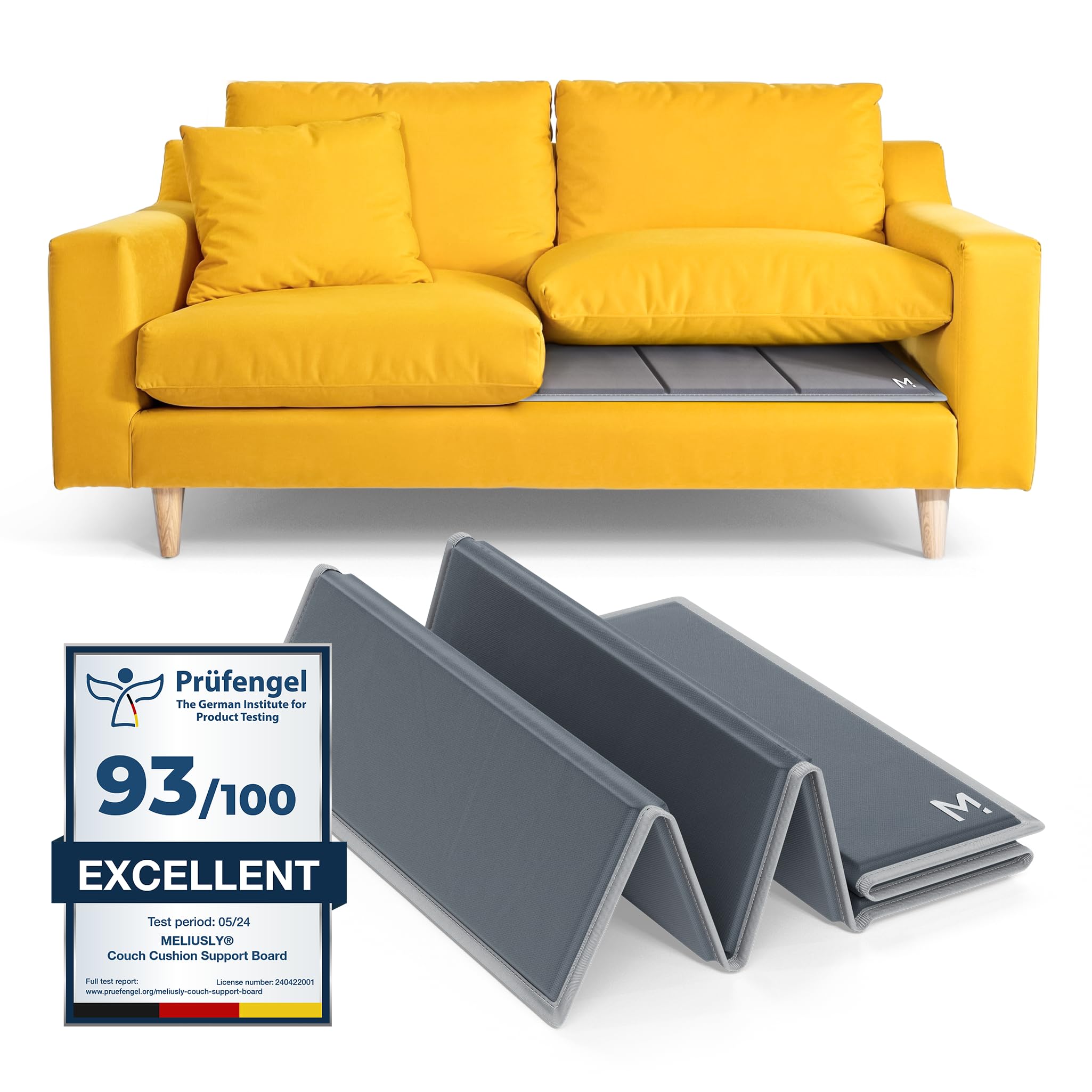 Meliusly Heavy Duty Couch Cushion Support for Sagging Cushion (21x48) Reinforced Wood Sofa Cushion Support Board Deep Couch Supporter for Sagging Seat Loveseat Saver