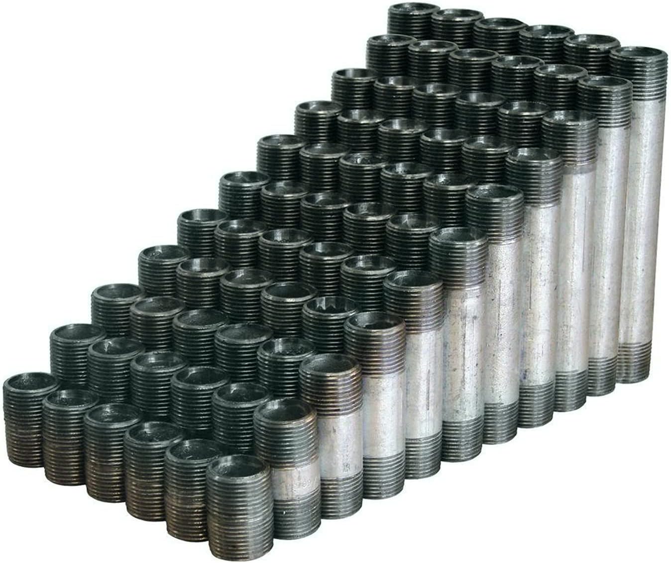 Supply Giant NPGA1200 Type B Assortment of 66 Galvanized Nipples with a Diameter of a 1/2"