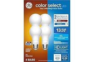 GE Relax HD LED Light: Illuminate Your Space with 800 Lumens of Brightness