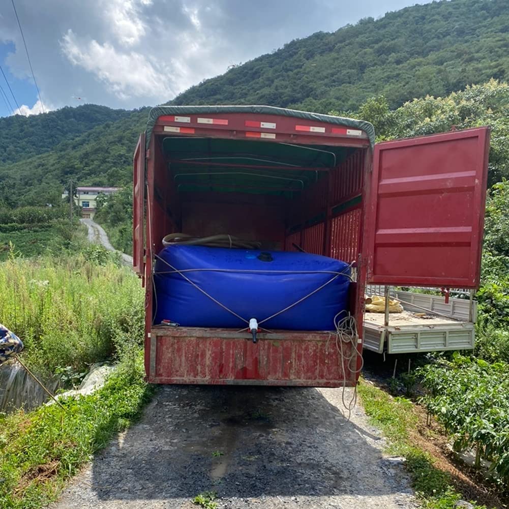 Depósito de agua flexible con grifo, contenedor plegable que ahorra espacio para acampar al aire libre, pesca, jardinería, lavado de coches