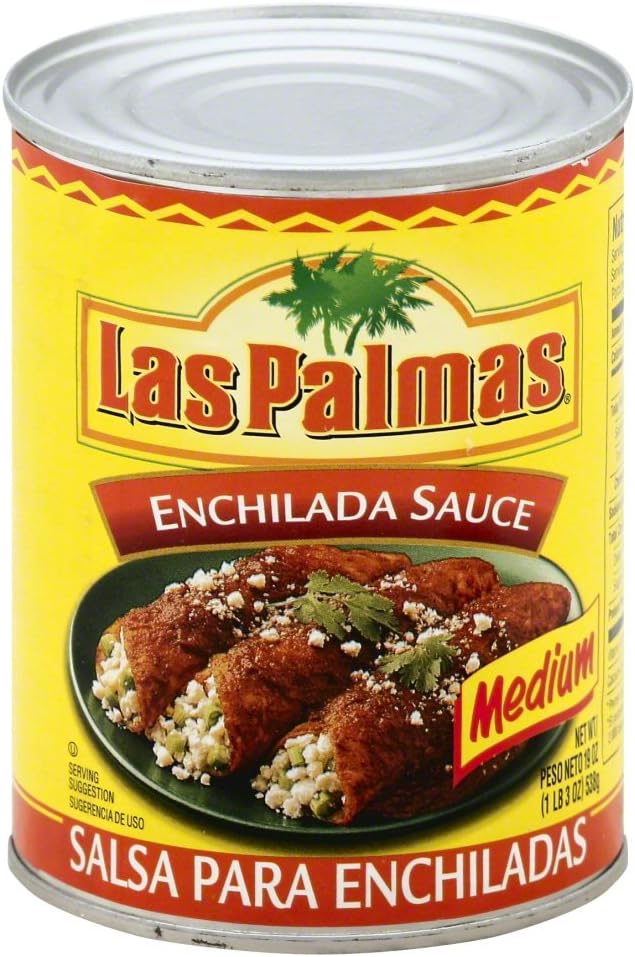 Las Palmas Red Enchilada Sauce, Medium, 19 Ounce (Pack of 12)