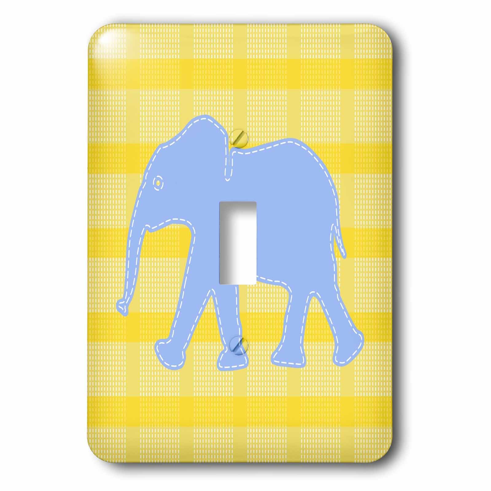 Interrupteur à bascule simple décoratif bébé éléphant bleu lsp