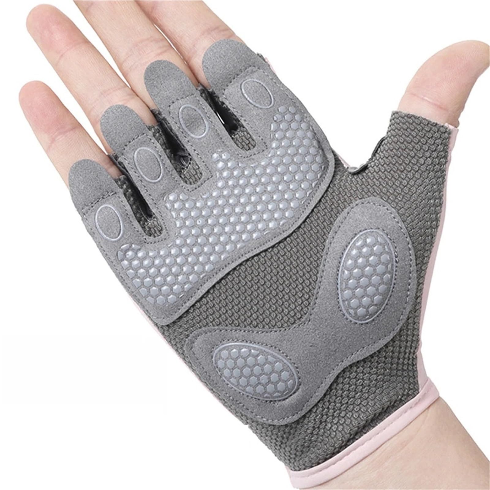 Guanti Da Fitness Guanti for sollevamento pesi, guanti for attrezzatura da palestra, sport all'aria aperta, antiscivolo, mezze dita, traspiranti, elastici, estivi Per Il Fitness
