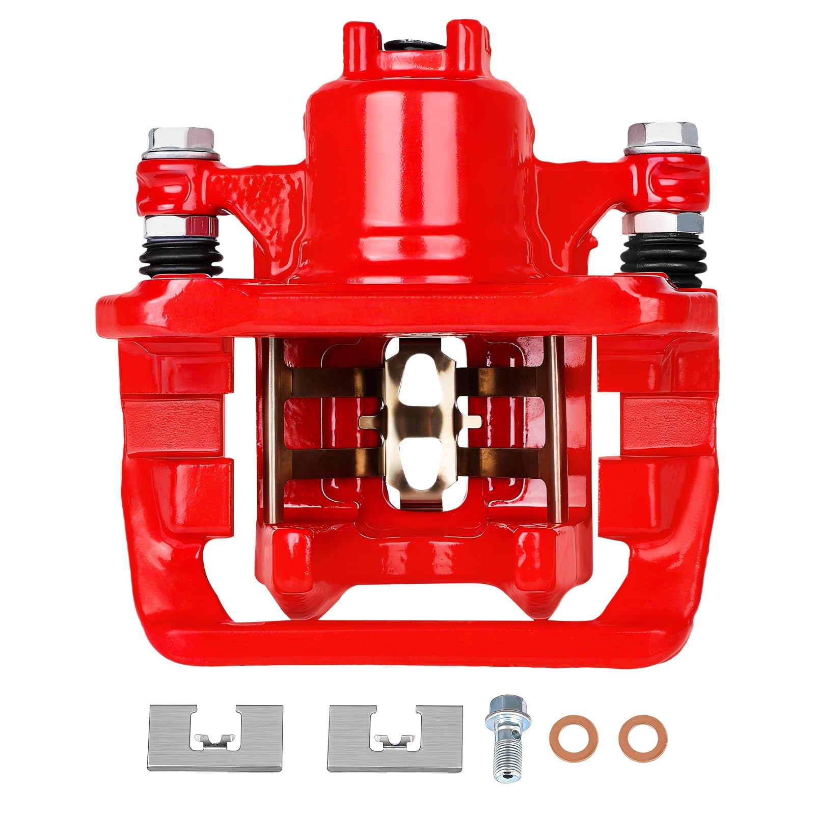 SCITOO Rear Right Brake Caliper With Bracket 19B6887 Red Compatible For Acura RDX 2013-2018 For Honda Crosstour 2012-2015 For Honda CR-V 2007-2016