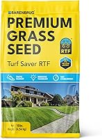 Barenbrug Turf Saver RTF Tall Fescue Grass Seed - Self-Repairing Rhizome Technology, Yellow Jacket Coating for Less Water (10 LB)