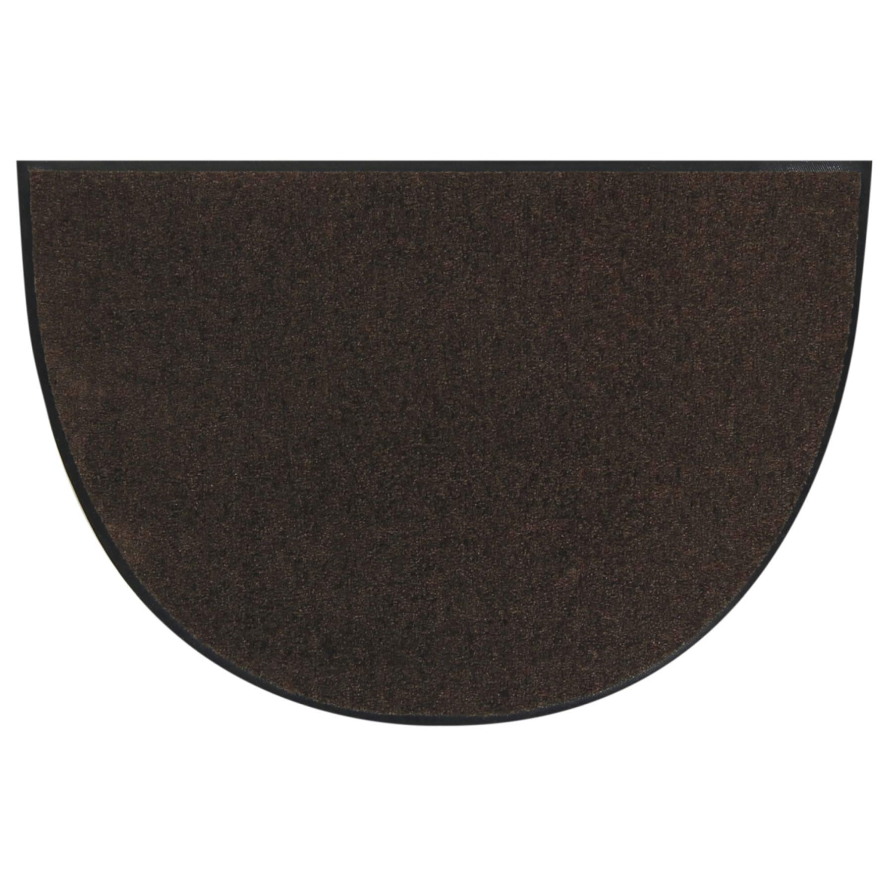 Salonloewe Floor mat semi circular CHOCOLATE 50 x 75