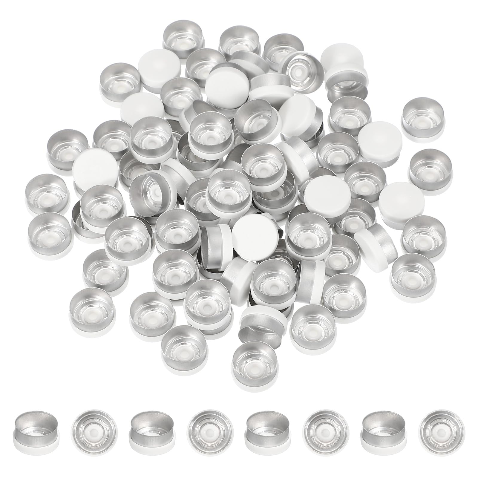 PATIKIL 20mm Aluminum Plastic Vial Top Caps Seals 250 Pcs Green — Amazon image 15