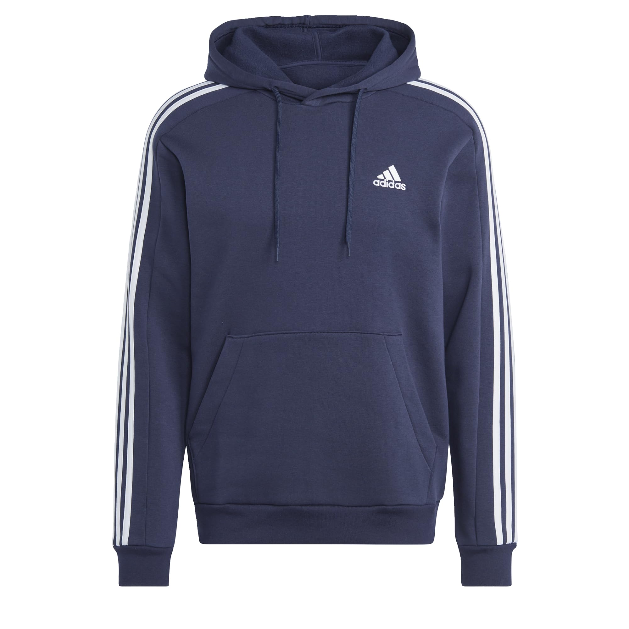 Adidas Men's Ink Essentials Fleece 3-Stripes Hoodie, Legend L