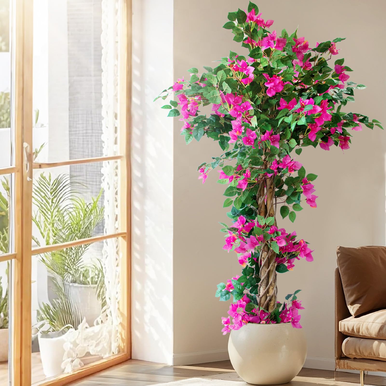 5FT Tall Artificial Bougainvillea Tree for Outdoors