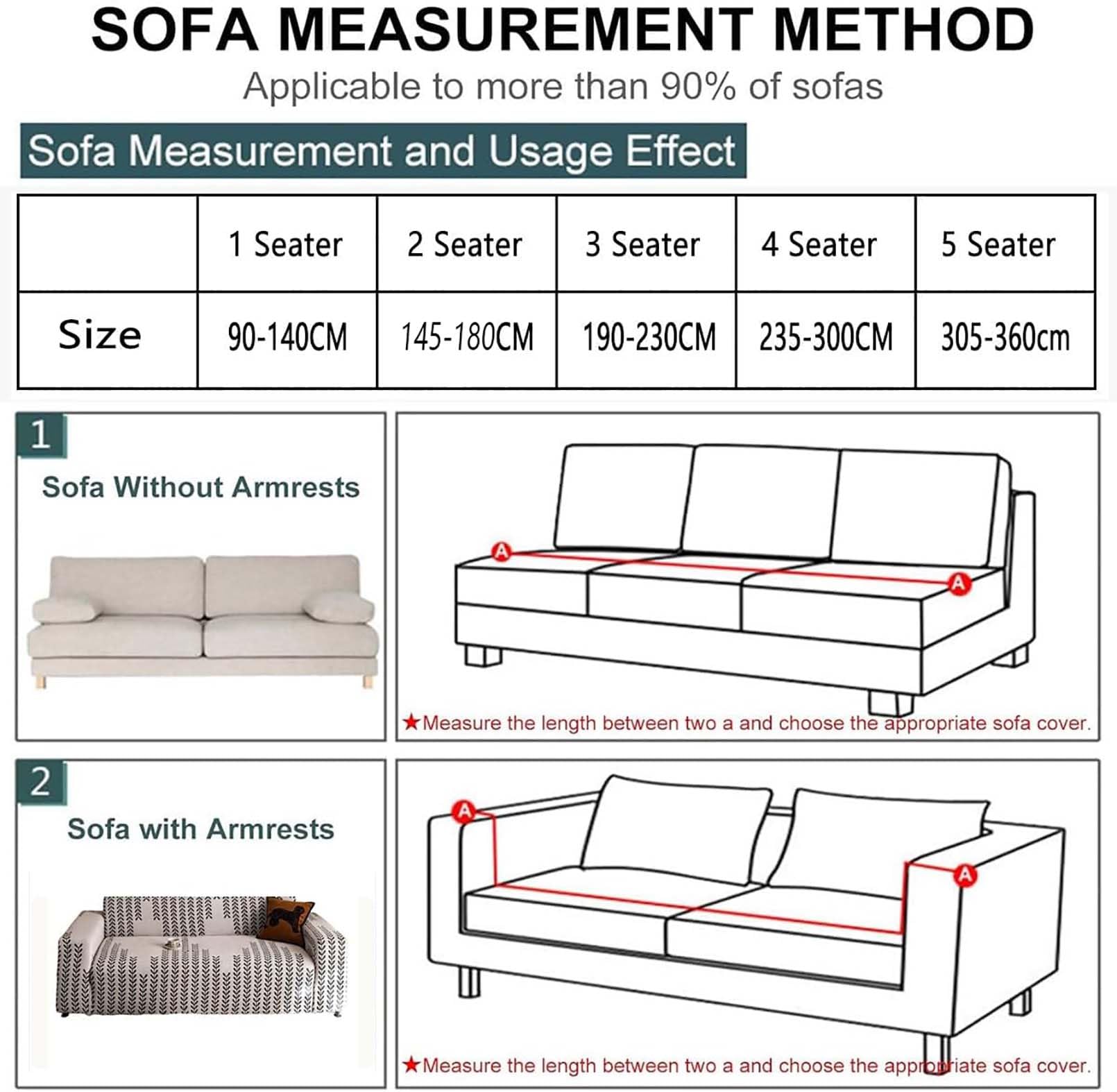Housse de Canapé Extensible Velours Côtelé, Protection Antidérapante Lavable pour Salon, Adaptée aux Canapés 1-4 Places