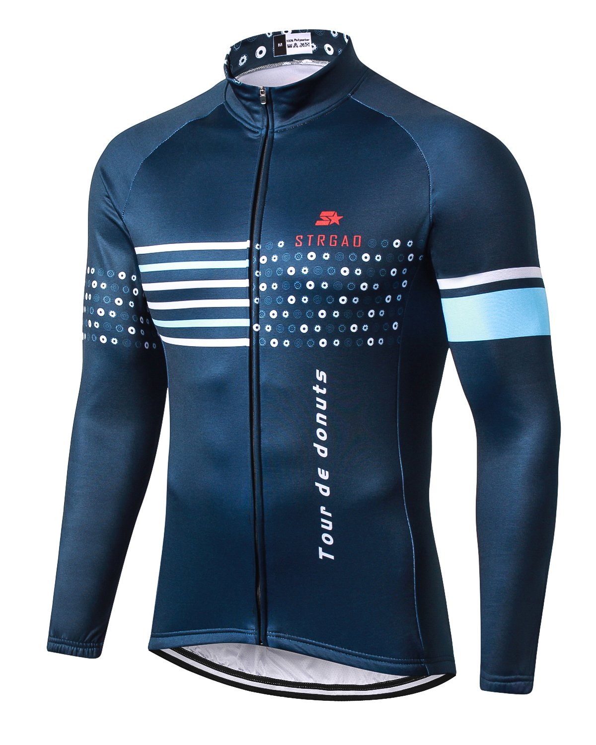 MR Strgao Men's Cycling Winter Thermal Jacket Windproof Long Sleeves Bike Jersey Bicycle Coat