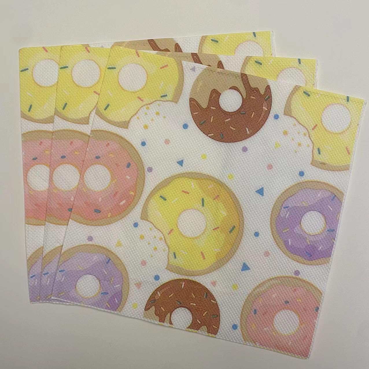 Tovaglioli di Carta Marrone Giallo Viola Tovaglioli Decorati Per Decoupage Bar Compleanno Carta Igienica Tovagliolo Decorazione Da Tavola Usa e getta Per Matrimoni Feste 30 Packs(33x33cm)