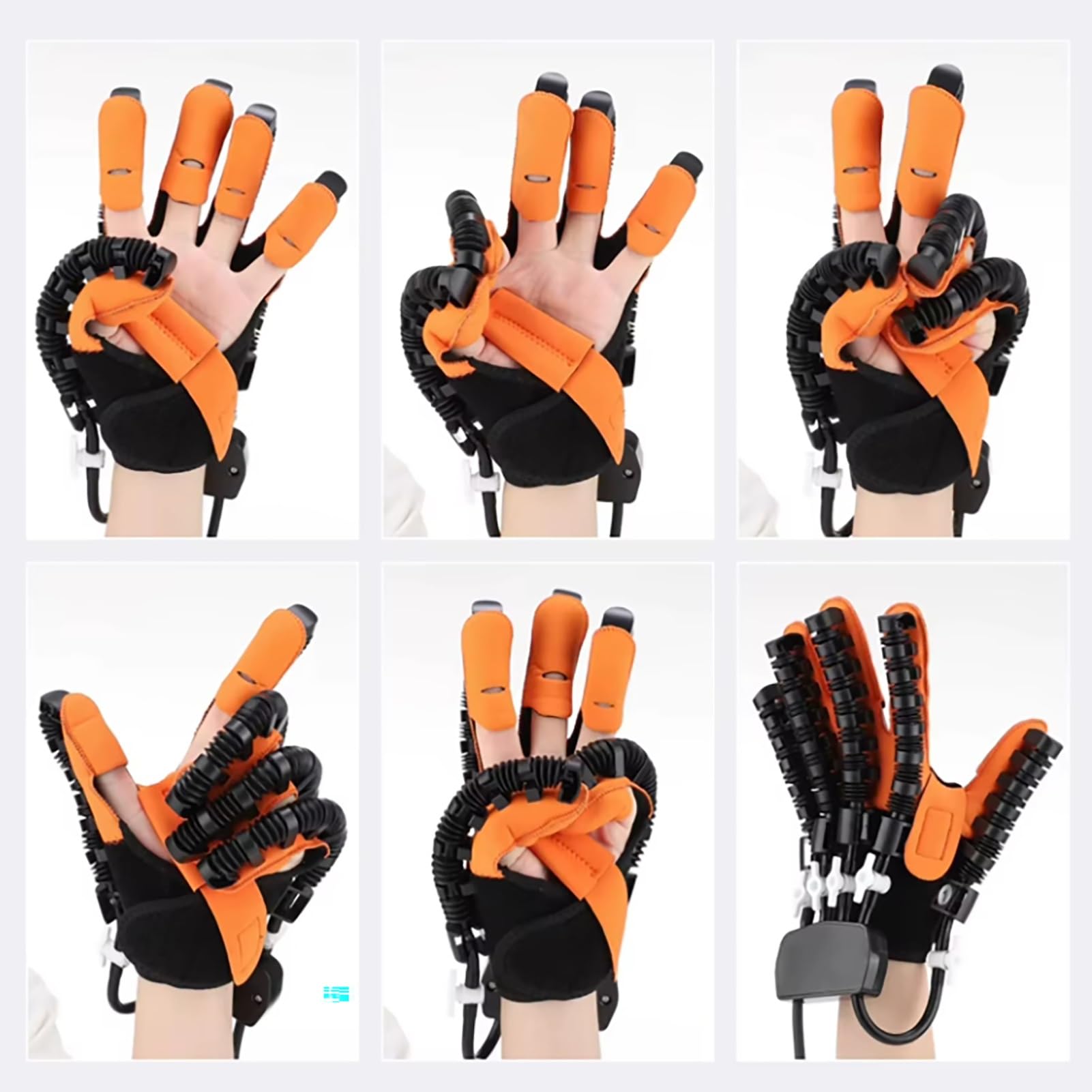 Guantes Roboticos Rehabilitación Ictus, Terapia Para Pacientes Con Artritis Hempiplejia, Alivia La Rigidez De Mano Para Ejercicio De Extensión Entrenamiento(Right,Large)