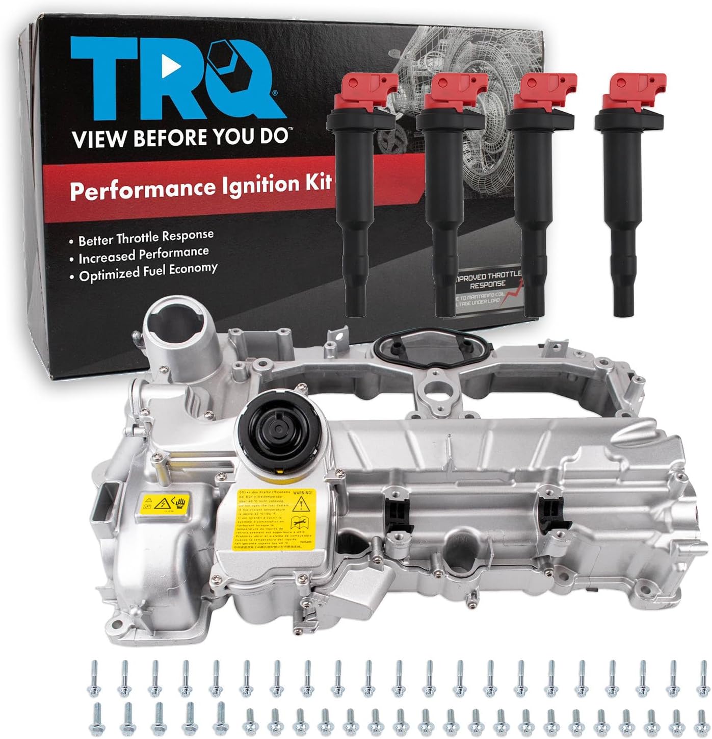 TRQ Ignition Coil Kit 5 Piece High Performance Compatible with 2012-18 BMW 320i 320i xDrive 328i 328i xDrive GT 428i 428i 528i 528i X1 X3 Z4