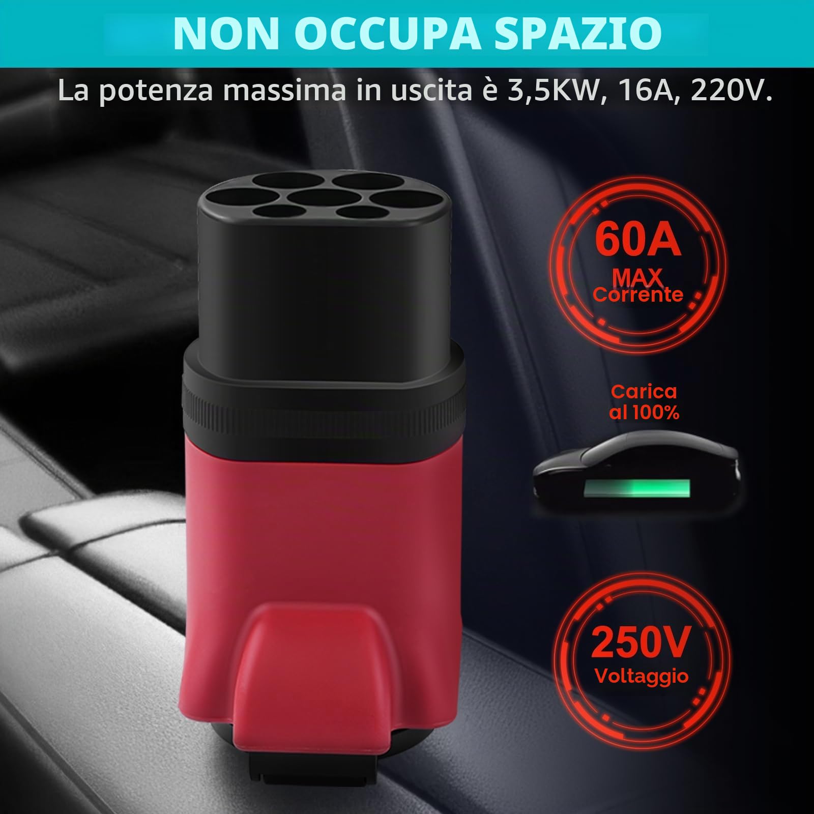 Adattatore da Tipo 2 a Schuko 16A tipo 2 Motociclette Elettriche e bici Elettriche presa Schuko,Adattatore per Stazione di Ricarica