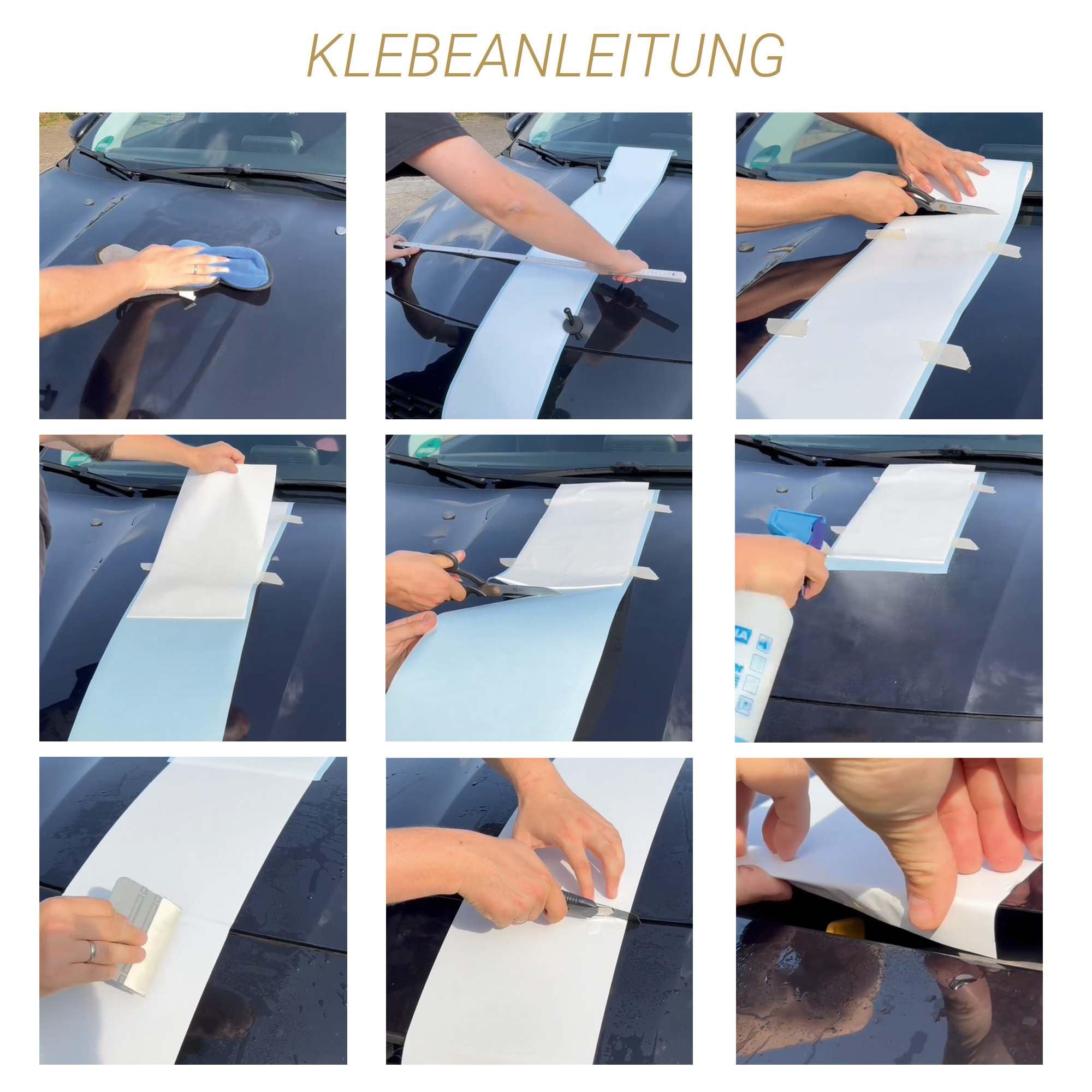 Rennstreifen Aufkleber Lindgrün 1x5cm & 1x15cm je 4m Einzelstreifen – Zierstreifen Rallye- & Viperstreifen für Auto Dach Heck Motorhaube UV-beständig Waschstraßenfest