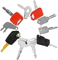 Yasashii 10 Heavy Equipment Master Key Set for Cat Caterpillar, John Deere, Case, Kubota, Komatsu, JCB & More