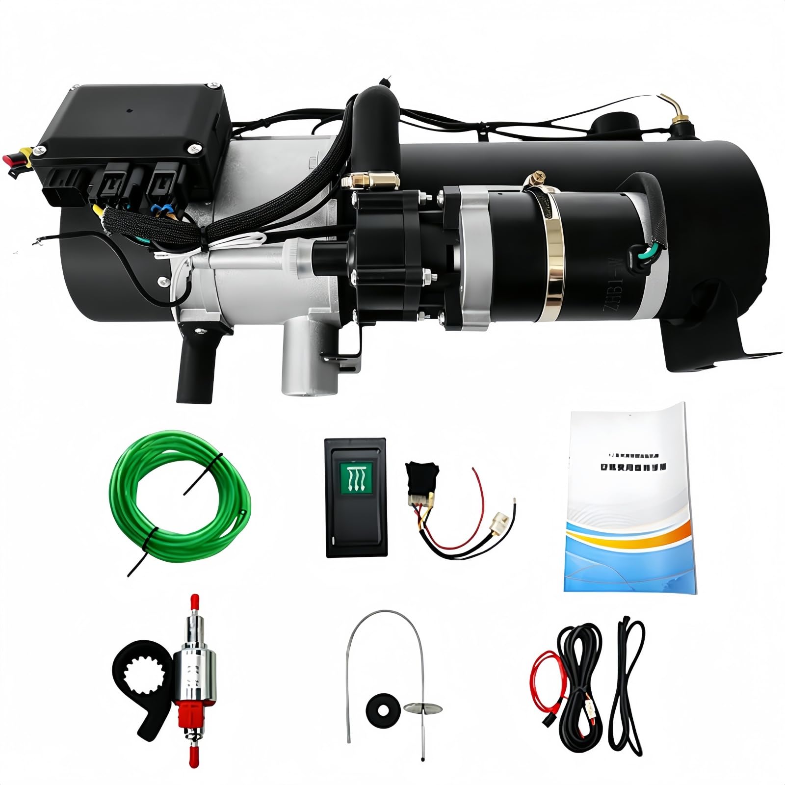 10KW Calentador de estacionamiento diésel de Agua 12V, Calentador líquido de circulación de Agua con protección contra sobrecalentamiento, para camión, Autocaravana, Barco y maquinaria de Obra