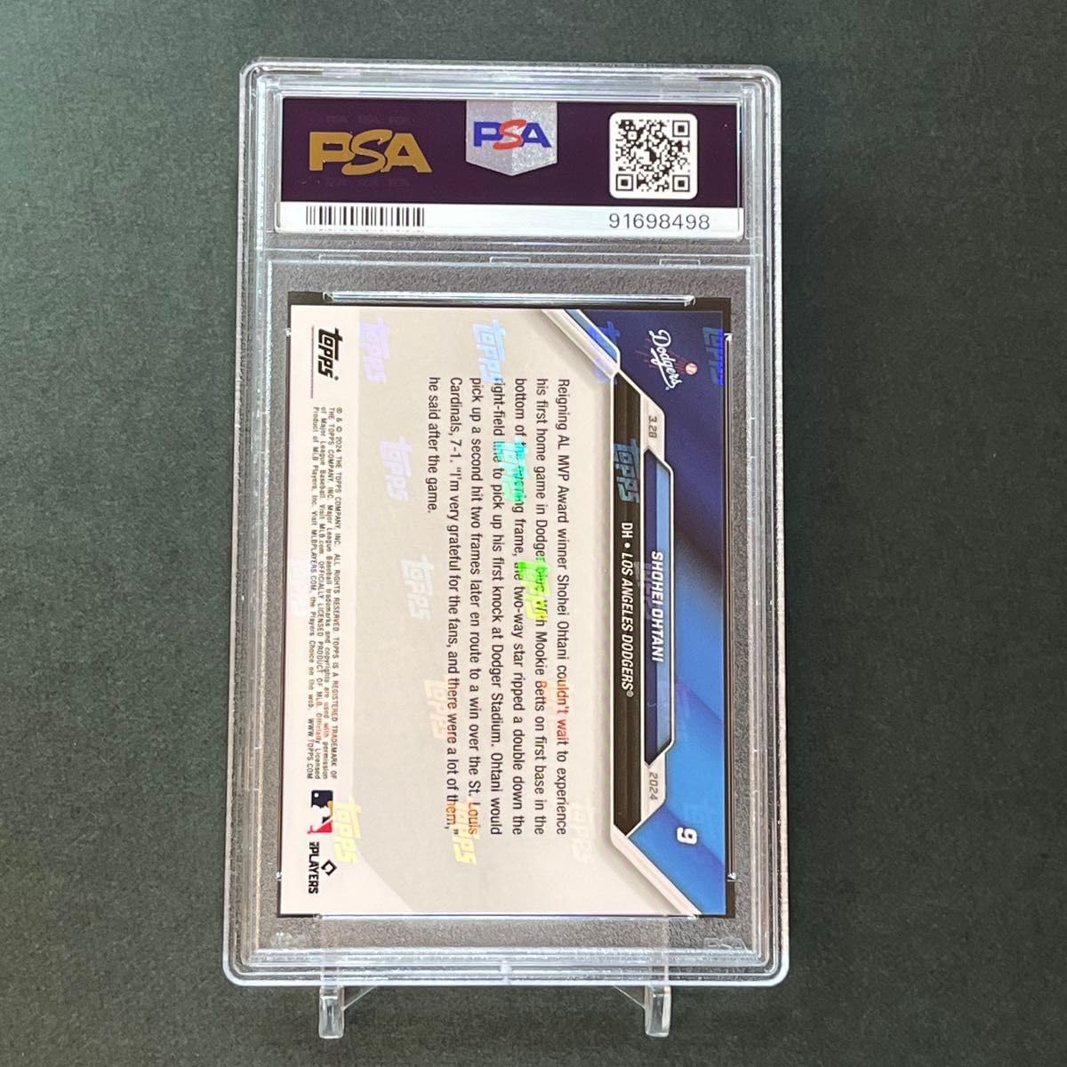 Amazon.co.jp: PSA10 PSA 袋入 大谷翔平ドジャースタジアム初ヒット 