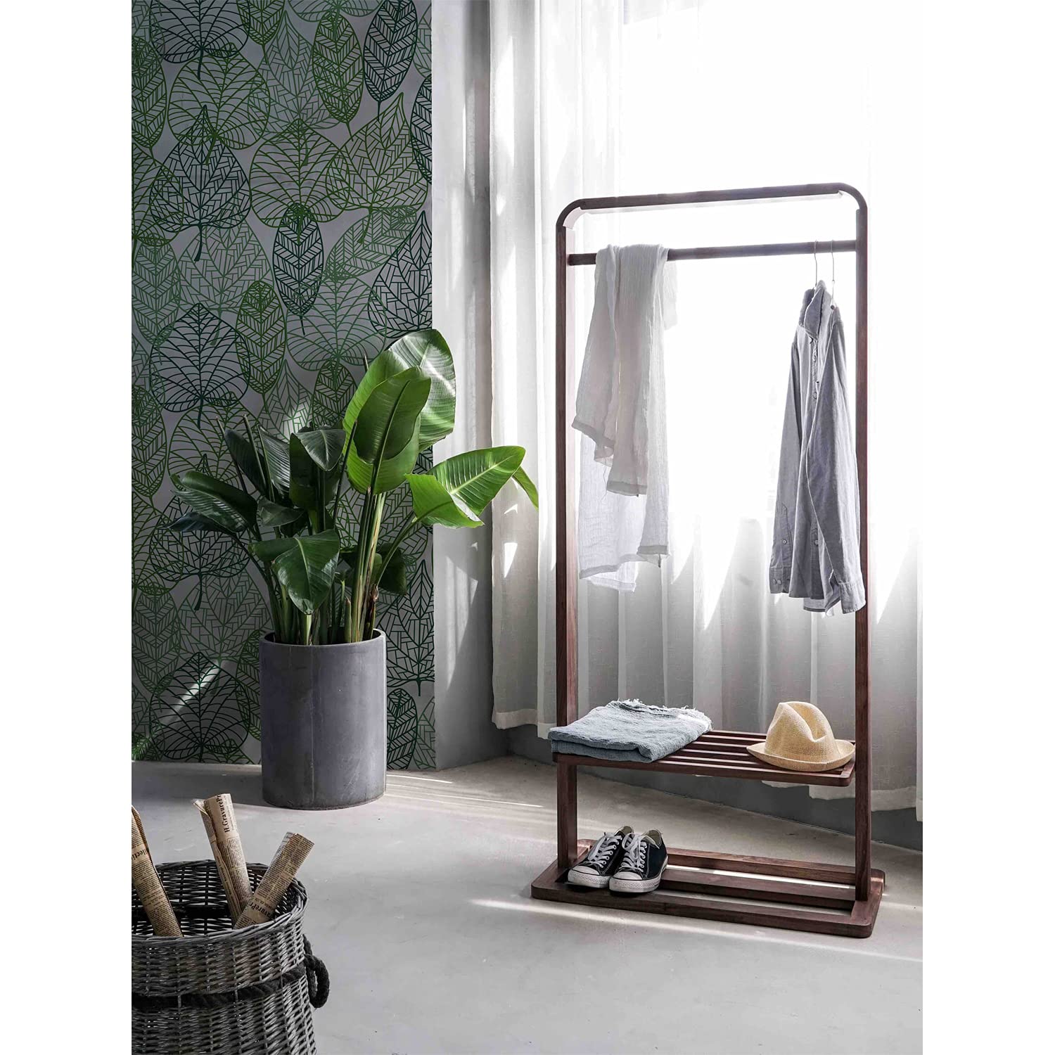 Fotomurale de bosque natural Coloray 250x104 cm para cubrir paredes con diseño botánico