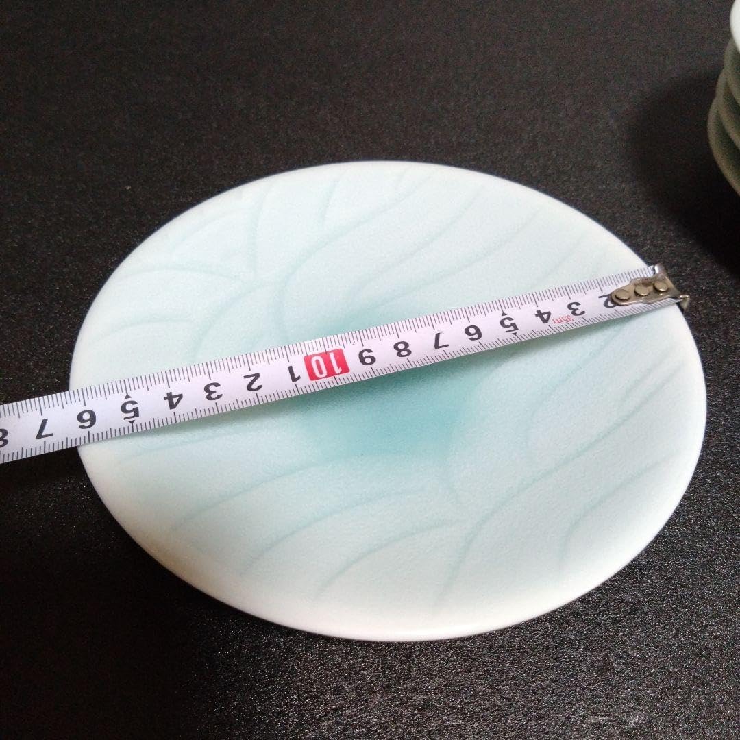 有田焼 藤巻窯 青白磁 銘々皿5枚 料亭 レストラン お祝い 有田焼 藤巻窯 青