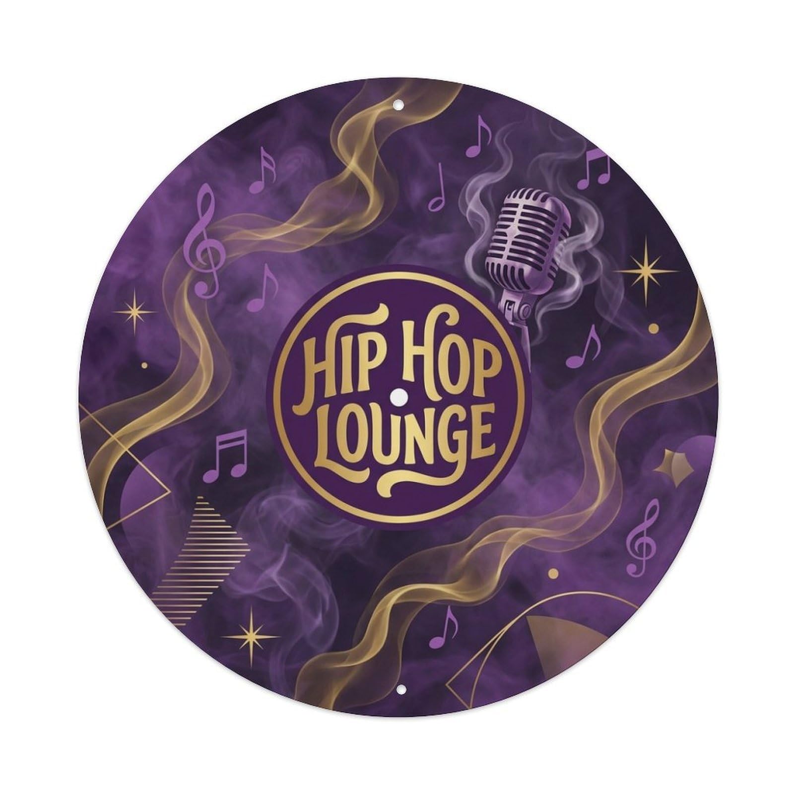 Purple Haze Hip Hop Vinyl Records Music Cover Metal Tin Sign