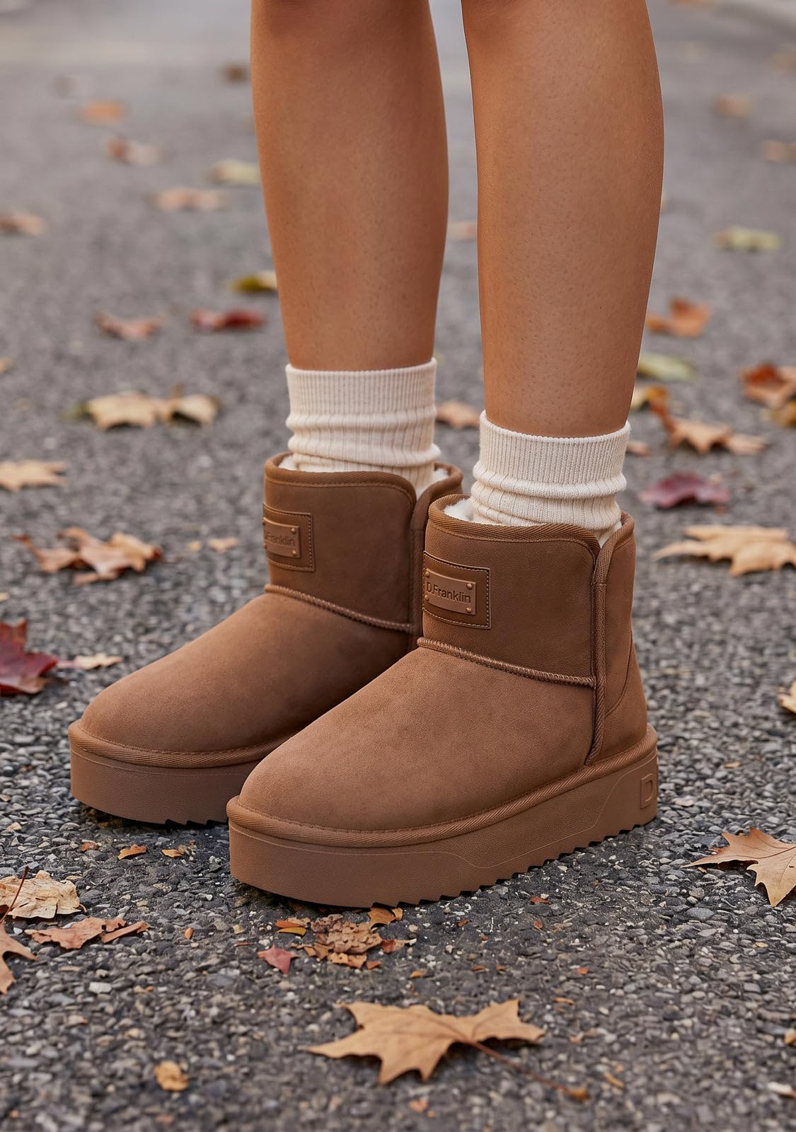D.Franklin Buty Australijskie Damskie Nordic V.2 Basic Low w kolorze camel - Buty Damskie - Moda Casual - Rozmiar (36) - Model nordic