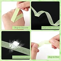 Vista 3 de UPINS 24 rollos de cinta de pestañas, cinta de tela microporosa transpirable para suministros de extensión de pestañas (verde)