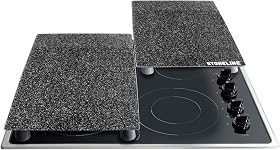 STONELINE Herdabdeckplatten/Schneideplatten-Set aus Glas