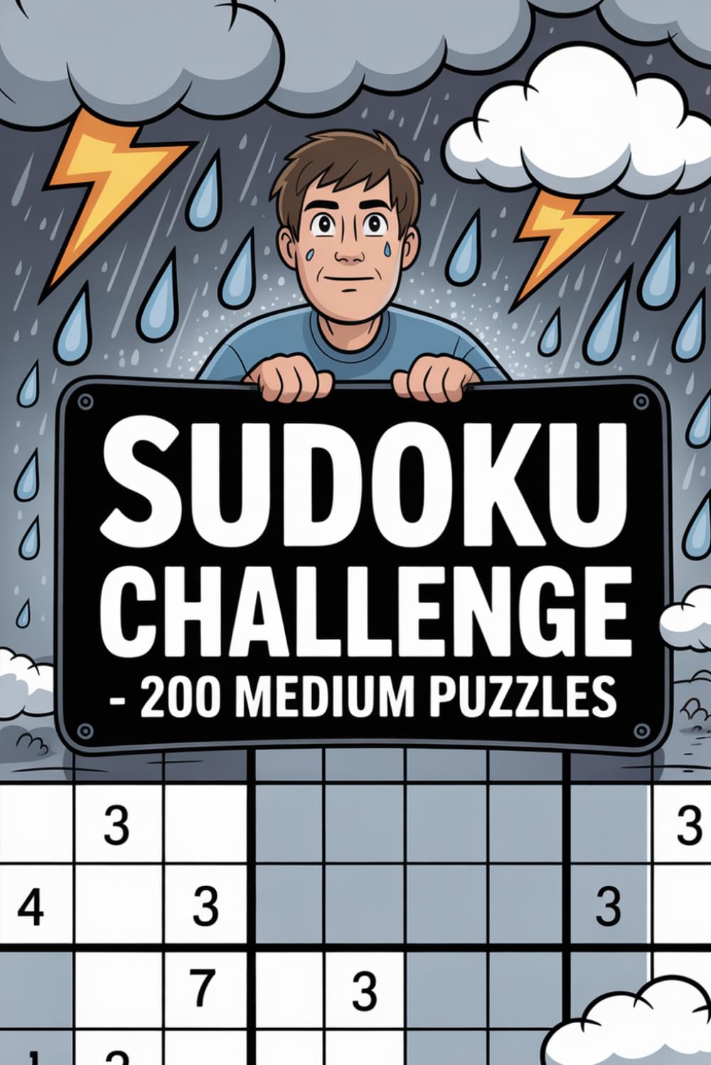 Sudoku Challenge: 200 Medium Puzzles | Large Print Puzzle Book for Adults (Brain Relax Puzzle Series)