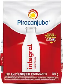 Leite em Pó Integral Instantâneo Piracanjuba Pouch 700g