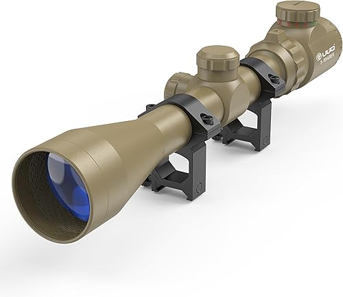 Miniatura 8 de UUQ 3-9×40 Rifle Scope with RedGreen Illumination and Rangefinder Reticle - Includes Batteries, Fits 20mm Free Mounts, Waterproof and Fog-Proof,for