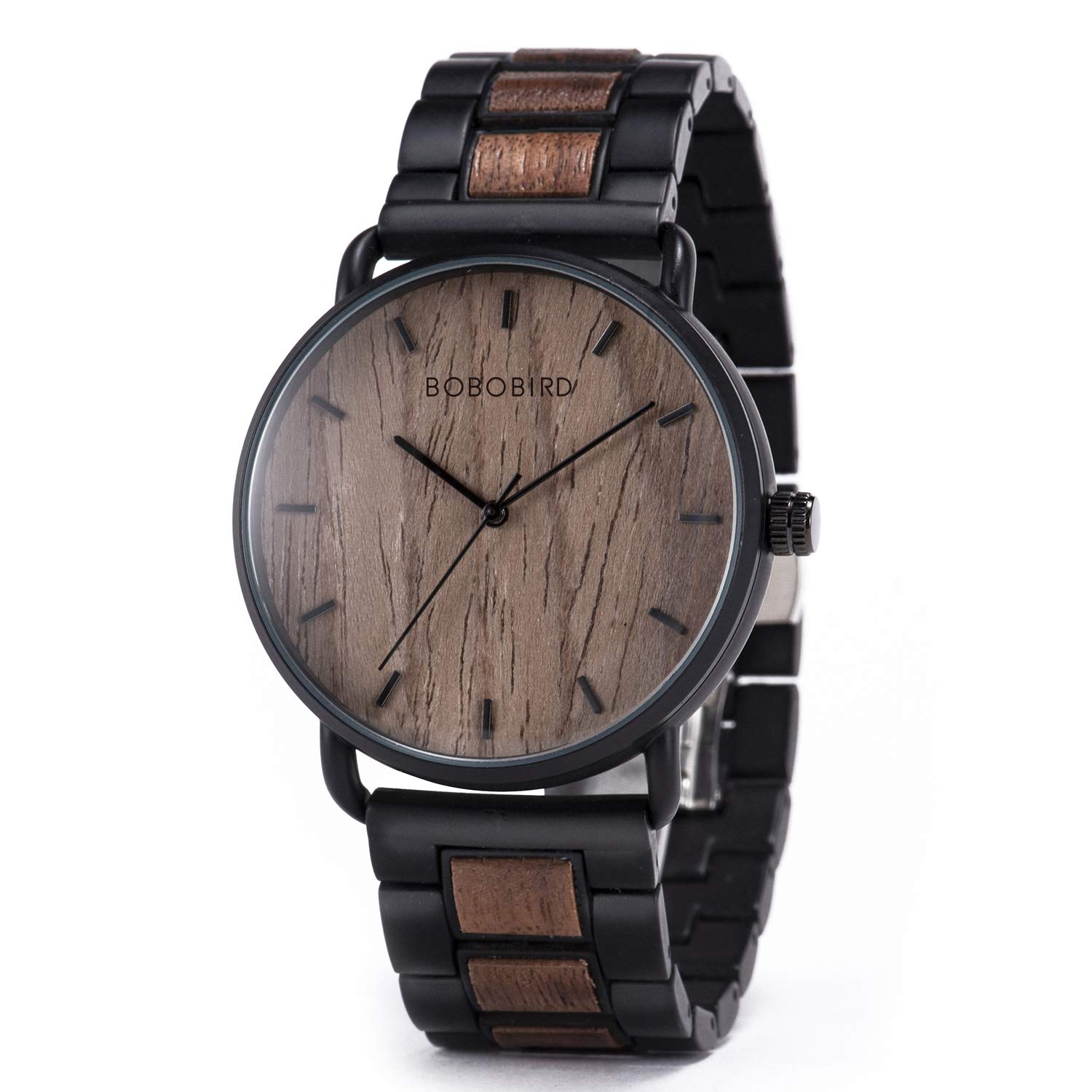 Wood Watches for Mens, Nature Handmade Men Wooden Wristwatch Stainless Steel Analog Quartz Casual Dress Wrist Watches Perfect for Dad/Son/Boyfriend/Husband (B088CVCXML) Amazon Price History, Amazon Price Tracker