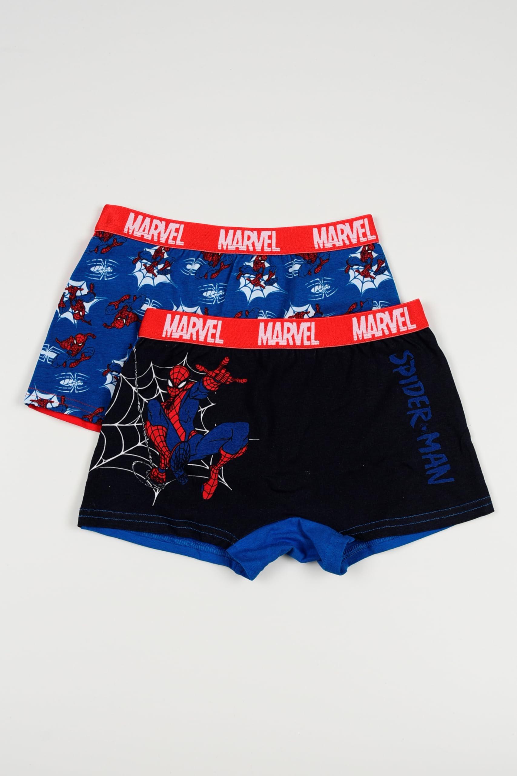 Spiderman Boxershorts 4er Pack Unterhosen, Slips, bequem, rutschen Nicht, Marvel Avengers, hoher Baumwollanteil, farbenfroh, Perfekter Sitz