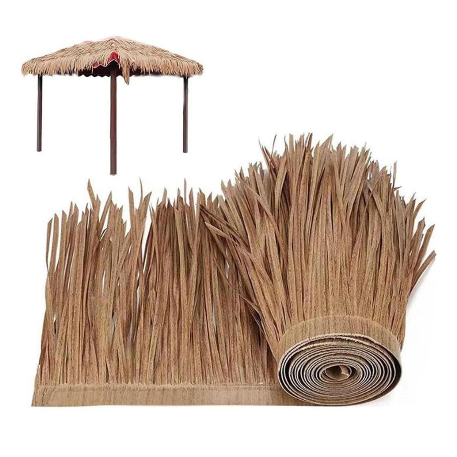 Herbe de palmier artificielle sécable et imperméable pour toit palapa de jardin