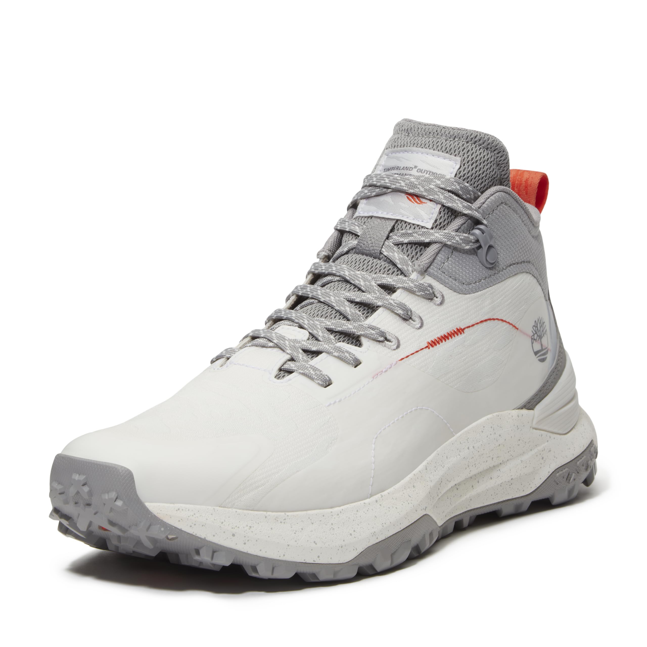 Timberland Men's Motion Access Mid Lace Up Waterproof Hiking Boot, White Jacquard, 10 Medium