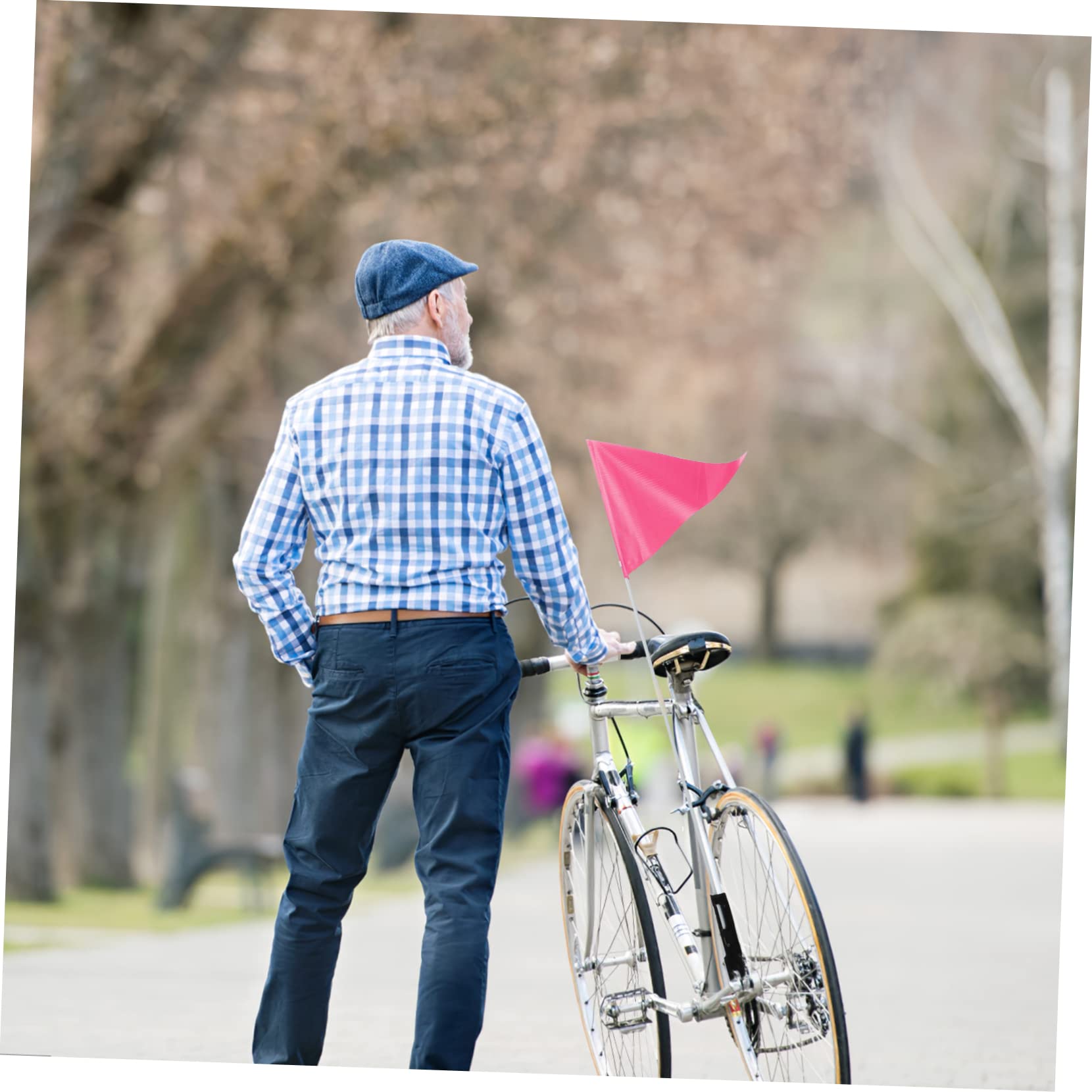 Banderas Fijadoras Mástil Bicicleta Kit Seguridad Banderas Reflectantes
