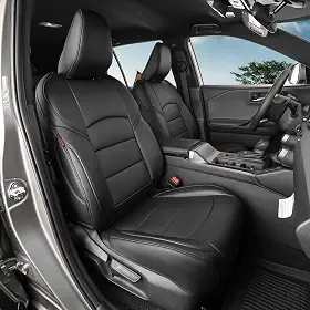coverdream Capas de assento Rav4 2026 personalizadas para Toyota Rav4 Hybrid (LE, XLE Premium) SUV, conjunto completo protetor de assento de carro de couro impermeável de luxo