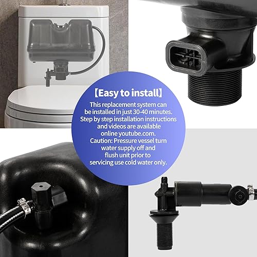 Miniatura 4 de M-101526-F31 FM III 503 Conjunto de tanque de asistencia de presión con cartucho para inodoros modelo 503 Flushmate Systems Tanque de repuesto de