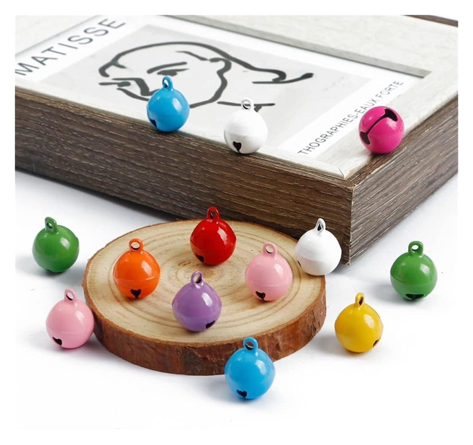 Campane artigianali, ornamenti for campane di Natale, campanelli artigianali, piccole campane di Natale, ciondolo appeso fai da te