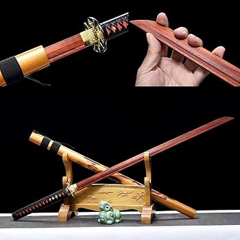 Amazon | 侍刃剣道木製直款武士剣武士道居合道練習日本抜刀剣对