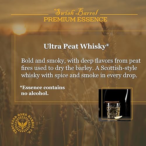 Miniatura 4 de Ultra Peat Whisky Flavor Premium Essence  Recambios de kit Bootleg  Thousand Oaks Barrel Co.  Sabor gourmet para cócteles mezcladores y cocina
