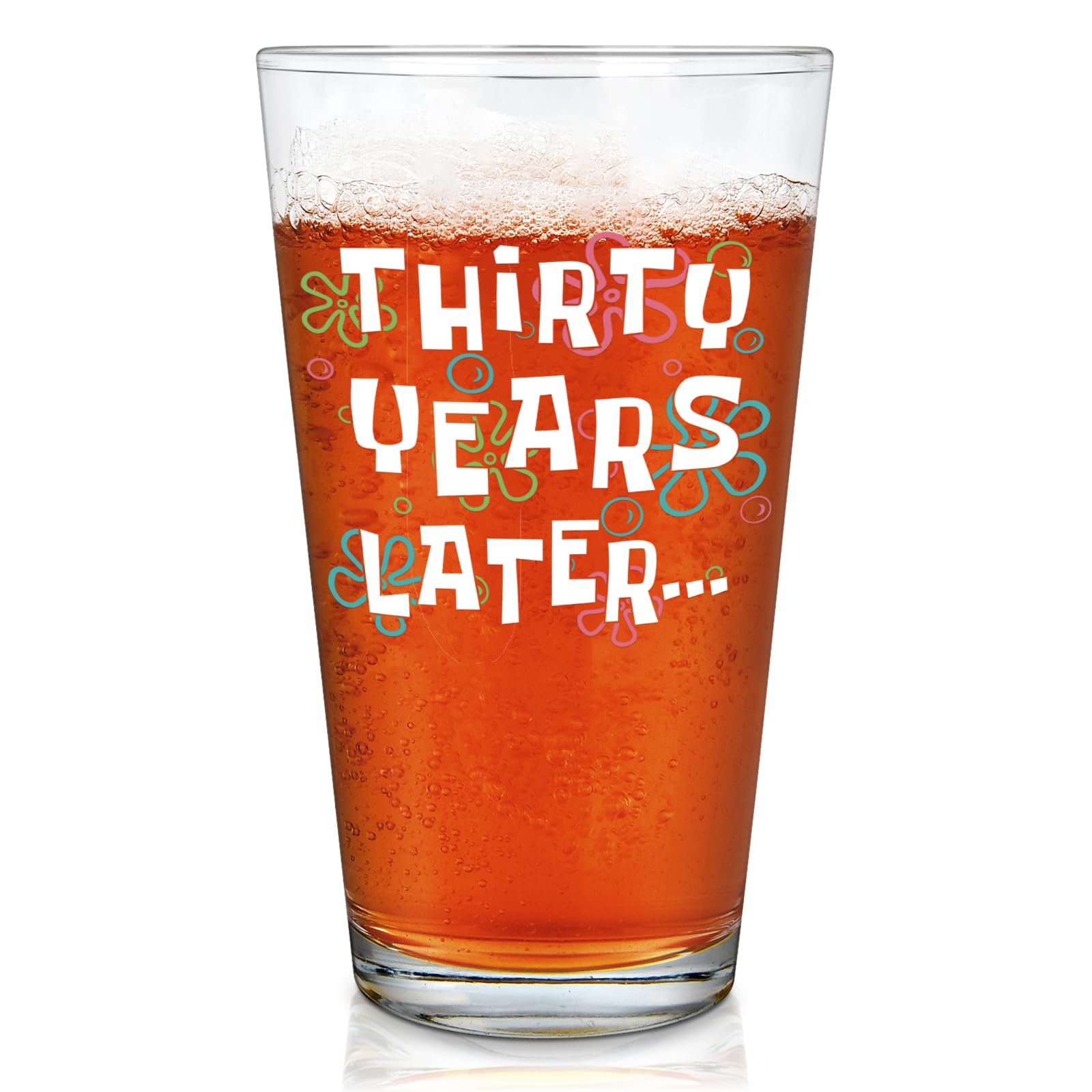 30th Birthday Beer Glass - Gift for Men & Women -1