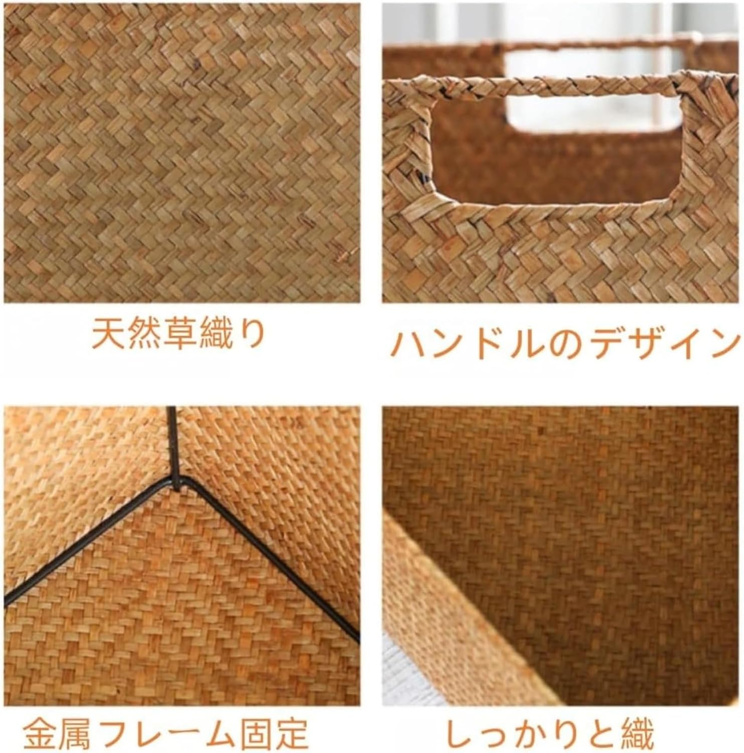 Yubbuio 柳藤編み収納かご ポータブル 観葉植物 花鉢用 手編みフルーツバスケット 軽量 耐熱洗浄可能 卓上用 植物飾り用 (