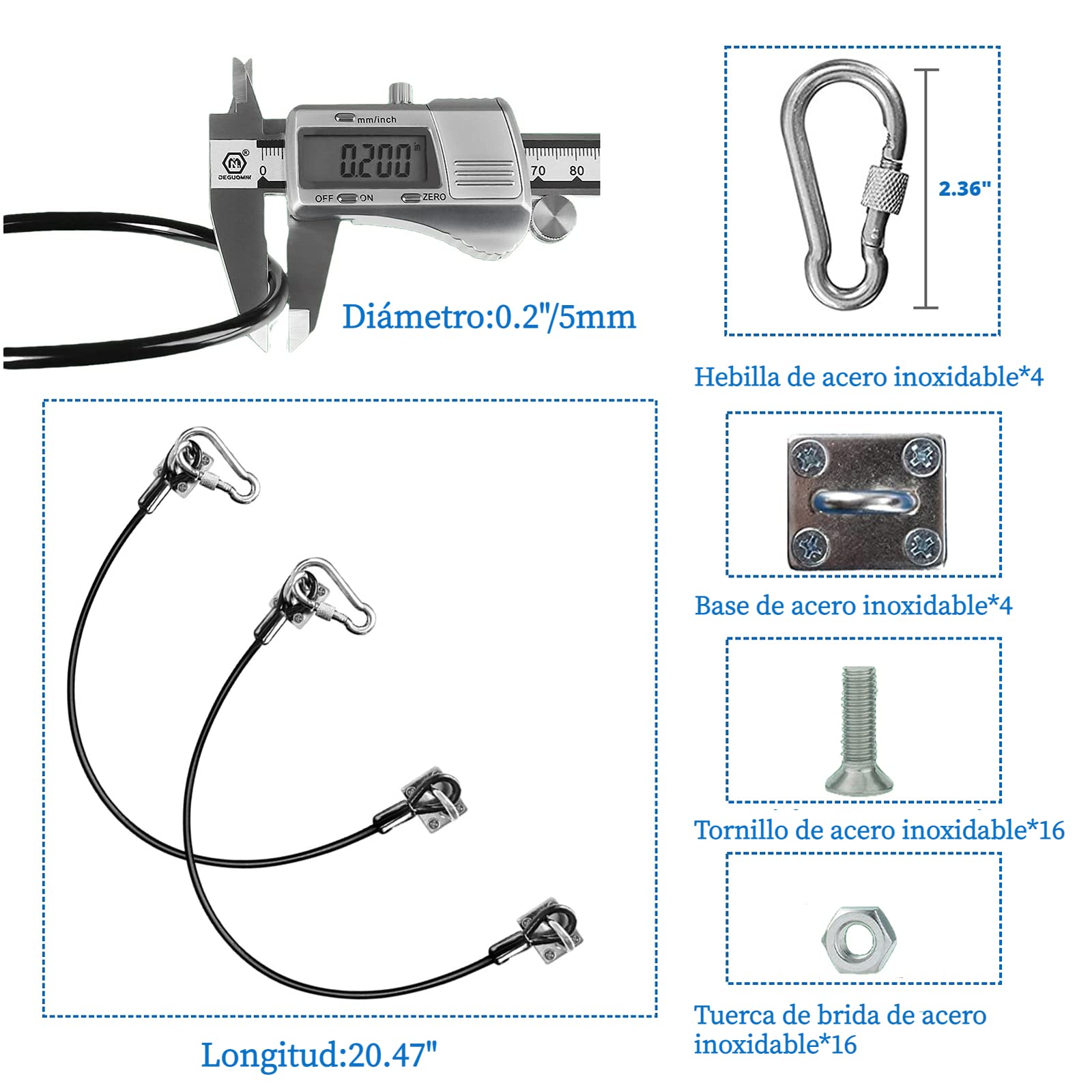 Cerradura de tapa de cubo de basura,Cerradura de cubo de basura a prueba de osos Cerradura de cable de acero Cerradura de pestillo de cubo de basura