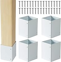 Vista 10 de Protector de poste ajustable de acero inoxidable 304 (rango de 3.3-6 pulgadas), protege buzones, cubierta y vallas de la lluvia y daños al